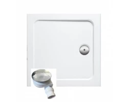 [199591] Поддон Jacob Delafon Flight, 90x90 см, белый, E62442-00 + сифон, диаметр 90 мм, E78161-CP +29661 ₽