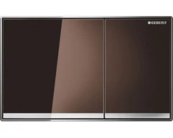 [255815] Клавиша Geberit Sigma Type 60 115.640.SQ.1, двойной смыв, цинковое литье, стекло умбра +43769 ₽