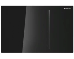 [255831] Клавиша Geberit Sigma Type 70 115.625.SJ.1, двойной смыв, стекло/алюминий, цвет черный +62313 ₽