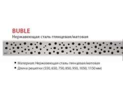 [296795] Дизайн-решетка Alcaplast Buble-850 (нержавеющая сталь глянцевая/матовая) Buble-850L/M +6434 ₽