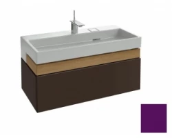 [299464] Тумба под раковину Jacob Delafon Terrace 100 EB1187-F26 , подвесная, цвет - сливовый глянцевый +174460 ₽