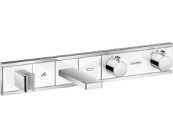 [303555] Смеситель Hansgrohe RainSelect для ванны и душа, термостатический, белый/хром, 15359400 +215520 ₽