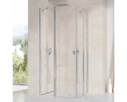 [305802] Душевой уголок Ravak Chrome CRV2+CRV2, 80 x 80 см, профиль блестящий, витраж транспарент, 1QV40C00Z1/1QV40C00Z1 +120960 ₽