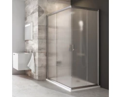 [333860] Душевой уголок Ravak Blix BLRV2K, 80 х 100 см, профиль сатин, витраж грейп, 1XV40U00ZG/1XVA0U00ZG +129510 ₽