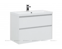 [335819] Тумба под раковину Aquanet Гласс 90 00196960, цвет белый +39471 ₽