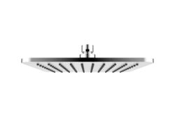 [337945] Верхний душ Omnires Slimline WG220/OCRB квадратный 20 x 20 см, 1 режим струи, без держателя, хром/белый +14835 ₽