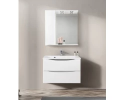 [346163] Зеркальный шкаф BelBagno Marino MARINO-SPC-800/750-1A-BL-P-L/R, 80 х 75 см, левый/правый с LED-подсветкой, Bianco Lucid +14387 ₽