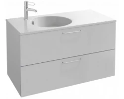 [354737] Тумба под раковину Jacob Delafon Odeon Rive Gauche 100 см, EB2524-R5-N18, цвет белый, ручки хром +72570 ₽