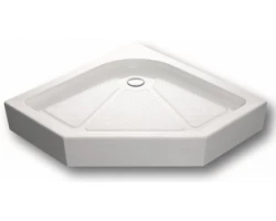 [354928] Поддон душевой Bravat Type-P1 P39 90 x 90 см пятиугольный, с сифоном и ножками, белый +12450 ₽