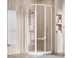 [364185] Душевой уголок Ravak Supernova SKCP4-80, профиль белый, витраж транспарент, 31140100Z1 +46560 ₽