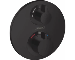 [400959] Смеситель Hansgrohe Ecostat S для душа с термостатом, черный матовый, 15758670 +68920 ₽