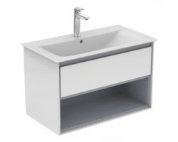 [461219] Тумба под раковину Ideal Standard Connect Air 80 см, подвесная, белый глянцевый, светло-серый матовый, E0827KN +74618 ₽