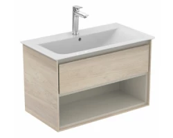 [461227] Тумба под раковину Ideal Standard Connect Air 80 см, подвесная, светло-коричневое дерево, светло-коричневый матовый, E0 +74618 ₽