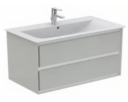 [461235] Тумба под раковину Ideal Standard Connect Air 100 см, подвесная, светло-серый глянцевый, белый матовый, E0821EQ +122436 ₽