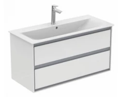 [461239] Тумба под раковину Ideal Standard Connect Air 100 см, подвесная, белый глянцевый, светло-серый матовый, E0821KN +122436 ₽
