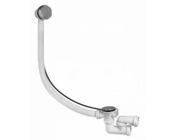 [482695] Слив-перелив п/автомат Wirquin для ванны, внешний кабель L=70 см, регулируемый сифон, вентиль и клапан латунь, с гофрот +1372 ₽