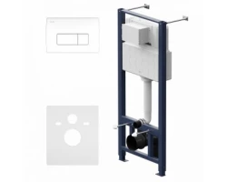 [499279] Инсталляция Am.Pm Pro для подвесного унитаза, с пневматической клавишей, белая, I012704.8001 +20980 ₽