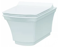 [506755] Подвесной безободковый унитаз Boheme Hermitage 37 см без узора, белый, хром, 951 +41965 ₽