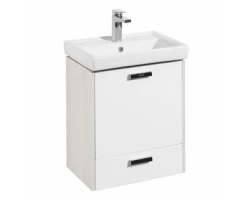 [512723] Тумба с раковиной Акватон Йорк 55 М,1A1708K2YOAV0, белый/ясень фабрик +12750 ₽