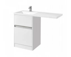 [551731] Тумба с раковиной Акватон Лондри под стиральную машину 120 см, напольная, левая, 1A2359K1LH010 +34470 ₽