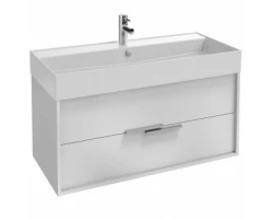 [615400] Тумба под раковину Jacob Delafon Vivienne 100 см, корпус белый блестящий, фасад белый блестящий, ручки хром, EB1668-J5- +38170 ₽