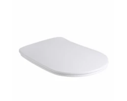 [631012] Сиденье для унитаза Kerasan Nolita SLIM микролифт быстросъемное, цвет белый матовый, петли хром, 539130 +24320 ₽