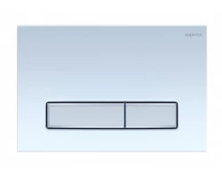 [643663] Клавиша смыва Aquatek Slim, кнопки прямоугольные, белый глянцевый, хром, KDI-0000030 +2500 ₽