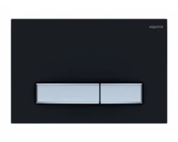 [643666] Клавиша смыва Aquatek Slim, кнопки прямоугольные, черный матовый, хром, KDI-0000031 +2500 ₽