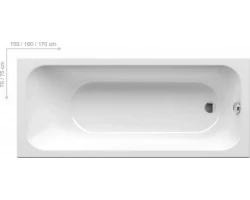[144573] Акриловая ванна Ravak Chrome, 170 x 75, белая, C741000000 +53730 ₽