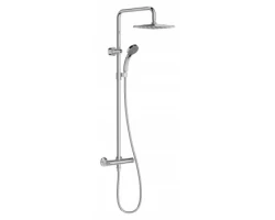 [145777] Душевая система Jacob Delafon July E5523-CP с термостатическим смесителем, верхний душ квадратный +63380 ₽