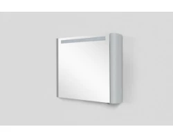 [276382] Зеркальный шкаф Am.Pm Sensation M30MCL0801FG, левый, 80 см, с подсветкой, серый шелк +252290 ₽