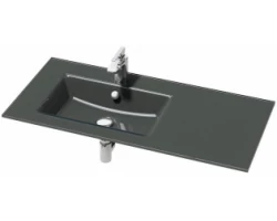 [284706] Раковина-столешница стеклянная Jacob Delafon VOX EB2101-DD1, 120 х 46 см, белая глянцевая +85660 ₽