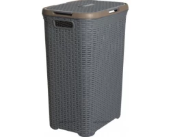 [286617] Корзина для белья Aquanet VD043 00196554 серая +1430 ₽