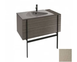 [289026] Тумба под раковину Jacob Delafon Nouvelle Vague 100 EB3031-NR2, с выступом, цвет - коричневая кожа +142480 ₽