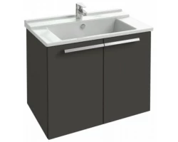 [298381] Тумба под раковину Jacob Delafon Struktura 80 EB1281-N14, серый антрацит, 2 двери, 77x47x56 см +13975 ₽