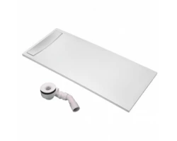 [302609] Поддон Jacob Delafon Flight Neus, 140 x 70 см, с антискользящим покрытием, белый, E66552-F-00 + слив, диаметр 90 мм, E9 +51487 ₽