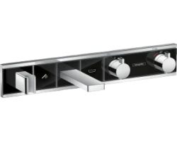 [303556] Смеситель Hansgrohe RainSelect для ванны и душа, термостатический, черный/хром, 15359600 +215520 ₽