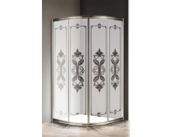 [304704] Душевой уголок Cezares Giubileo-R-2-90-Scorrevole-PP-St 90x90x195 см без поддона, стекло матовое +7510 ₽