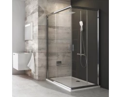 [333859] Душевой уголок Ravak Blix BLRV2K, 80 х 100 см, профиль блестящий, витраж транспарент, 1XV40C00Z1/1XVA0C00Z1 +89760 ₽