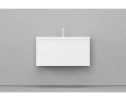 [338428] Тумба под раковину Velvex Klaufs 90 tpKLA.90.1Y-616.216 подвесная, 1 ящик, белый глянцевый +13794 ₽