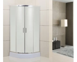 [365463] Душевой уголок BelBagno Uno-195, UNO-195-R-2-90-P-Cr, 90 х 90 х 195 см, профиль хром, стекло матовое +20480 ₽