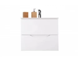 [429239] Тумба с раковиной Orange Line 60 см, Li-60Tuw+Ra, подвесная, белый матовый +24829 ₽