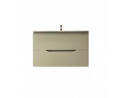 [458527] Тумба с раковиной Orange Line 80 см, подвесная, бежевый матовый, Li-81TuL+Ra (отсутствует упаковка) +29429 ₽