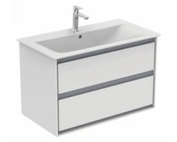 [461195] Тумба под раковину Ideal Standard Connect Air 80 см, подвесная, белый глянцевый, светло-серый матовый, E0819KN +104446 ₽