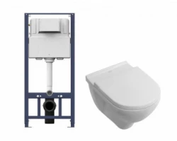 [548963] Инсталляция Am.Pm Pro c унитазом Villeroy&Boch O.novo 5660H101, подвесной, сиденье микролифт, комплект Santehnica.ru +49800 ₽