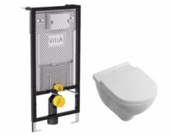 [549047] Инсталляция Vitra Pro c унитазом Villeroy&Boch O.novo 5660H101, подвесной, сиденье микролифт, комплект Santehnica.ru +51900 ₽