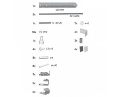 [88046] Крепление панели  Ravak Rosa универсальное, B23000100N +6120 ₽