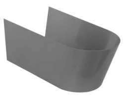 [91844] Обшивка Jacob Delafon Stillness E75629-39R металлическая для унитаза и биде (серый металл) +22570 ₽