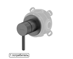 Смеситель скрытого монтажа на 1 потребитель WHITECROSS Y Y1241AT (антрацит) +17530 ₽