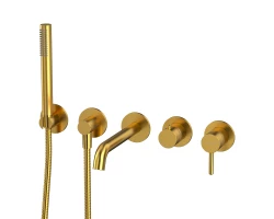 Смеситель для ванны скрытого монтажа WHITECROSS Y YSET1240GLB (брашированное золото) +58188 ₽